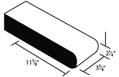 Traditional Bullnose-2-14 Clay Coping