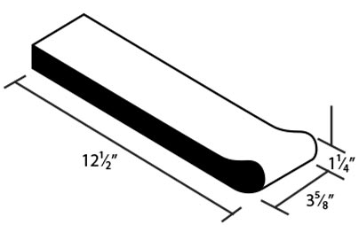 Safety Grip Bullnose Clay Coping