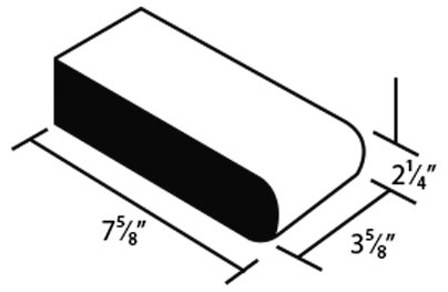 Traditional Bullnose 7 Clay Coping