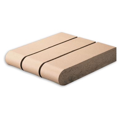 760 Academy Grey Clay Coping, NPT Handcrafted Stone Clay Coping