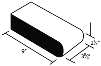 Traditional Bullnose 9 Clay Coping