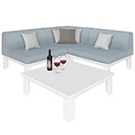 Ledge Lounger Polyethylene Mainstay Sectional, NPT Outdoor Furniture