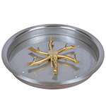Drop In Pan & Stainless Steel Brass Bullet Burner Kit, NPT Outdoor Elements