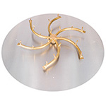 Flat Pan & Stainless Steel Brass Bullet Burner Kit, NPT Outdoor Elements