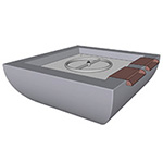 Avalon Fire & GFRC Water Bowl, NPT Outdoor Elements