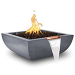 Avalon Fire & GFRC Water Bowl, NPT Outdoor Elements