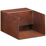 Square Copper Water Scupper, NPT Outdoor Elements