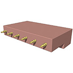 Rain Flow Water Scupper | NPT Outdoor Elements