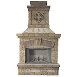 Brighton Tumbled Stone Fire place, NPT Fireplace