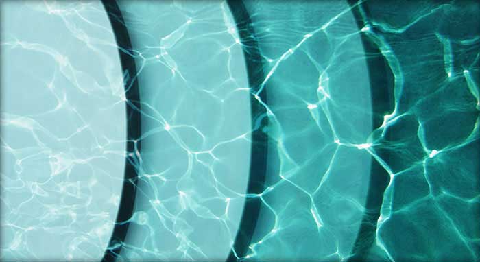 Turquoise Pool Finishes Water Depth