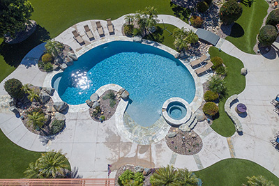 Aqua Blue Mini Pebbels StoneScapes Pool Finishes