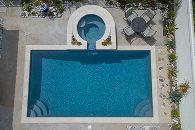 Aqua Blue StoneScapes Puerto Rico Blend Pool Finishes