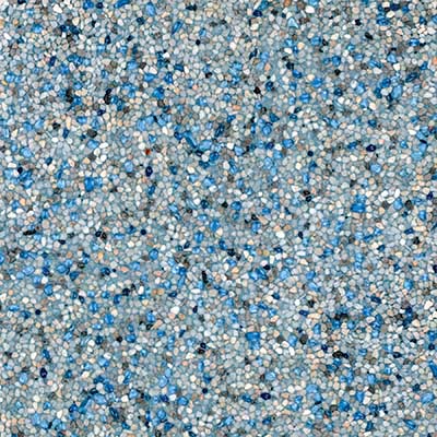 Sukh Blue-Clear-Blended Flat Glass Marbles - Stones for Blue&white