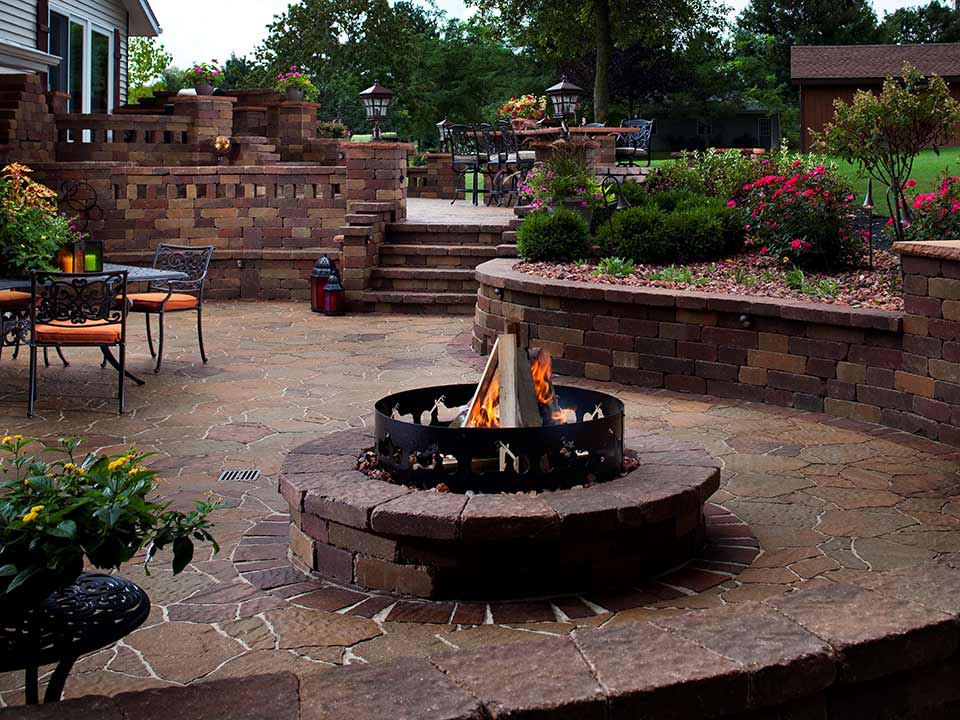 Retaining Wall Sunken Outdoor Room
