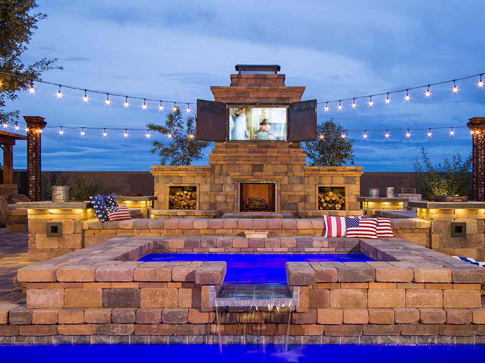 Retaining Outdoor Living Area
