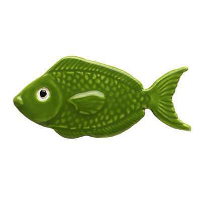 Ceramic Mosaic Green Reef Fish 4 inch | 101GR Ceramic Mosaics