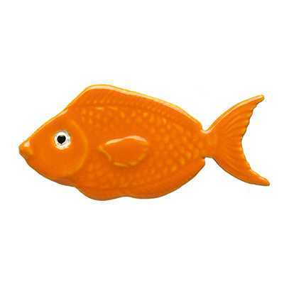 Ceramic Mosaic Orange Reef Fish 4 inch | 101OR Ceramic Mosaics