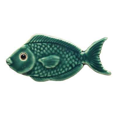 Ceramic Mosaic Teal Reef Fish 4 inch | 101TL Ceramic Mosaics