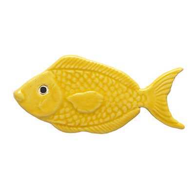 Ceramic Mosaic Yellow Reef Fish 4 inch | 101YE Ceramic Mosaics