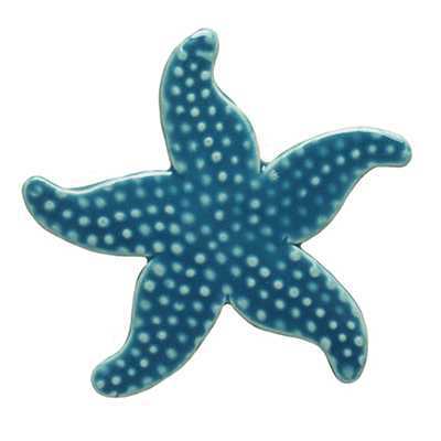 Traditional Light Blue Startfish | 102LB Ceramic Mosaics