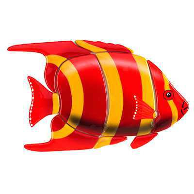 Angelfish Red A56R Ceramic Mosaic | A56R Ceramic Mosaics