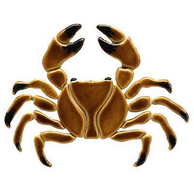 Brown Crab BR32 Sea Life Ceramic Mosaic | NPT Ceramic Mosaics
