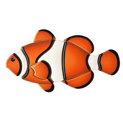 Clown Fish Reef Fish CL67 Ceramic Mosaics | National Pool Tile