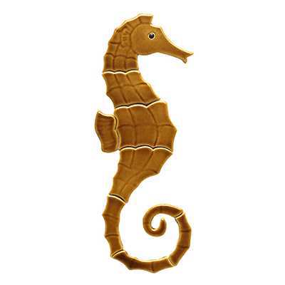 Ceramic Mosaic Seahorse Tile | SS17-18 Ceramic Mosaics