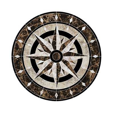 Compass Medallion CM-CMI-36 Contemporary Mosaic Tile | NPT Tiles