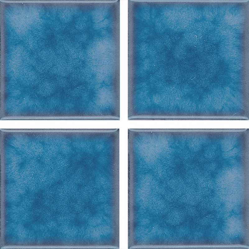 Akron Field, Cloud Olive Blue - 3" x 3" | NPT Glossy Pool Tile
