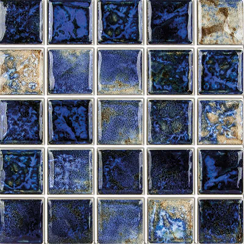 Baroque Blue 1" x 1" | NPT Dark Blue Pool Tile