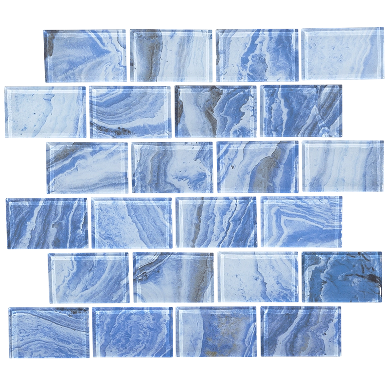 Borghini, Blue - 2" x 3" | NPT Glass Pool Tile