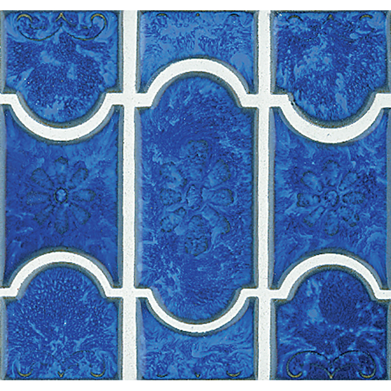 Botanical Lake Blue 6" x 6" | NPT Botanical Tile
