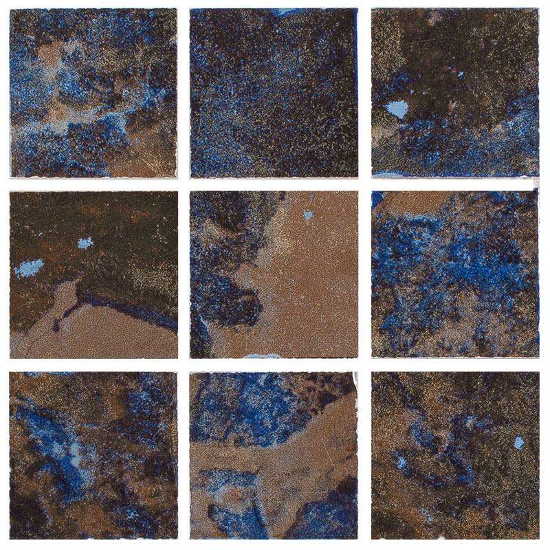Coral, Rustic - 2" x 2" | NPT Bright Blue Pool Tile