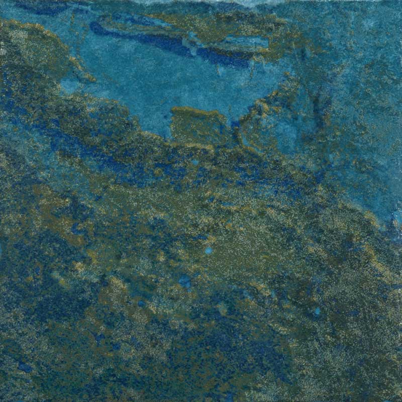 Coral, Teal - 6" x 6" | NPT Glossy Pool Tile