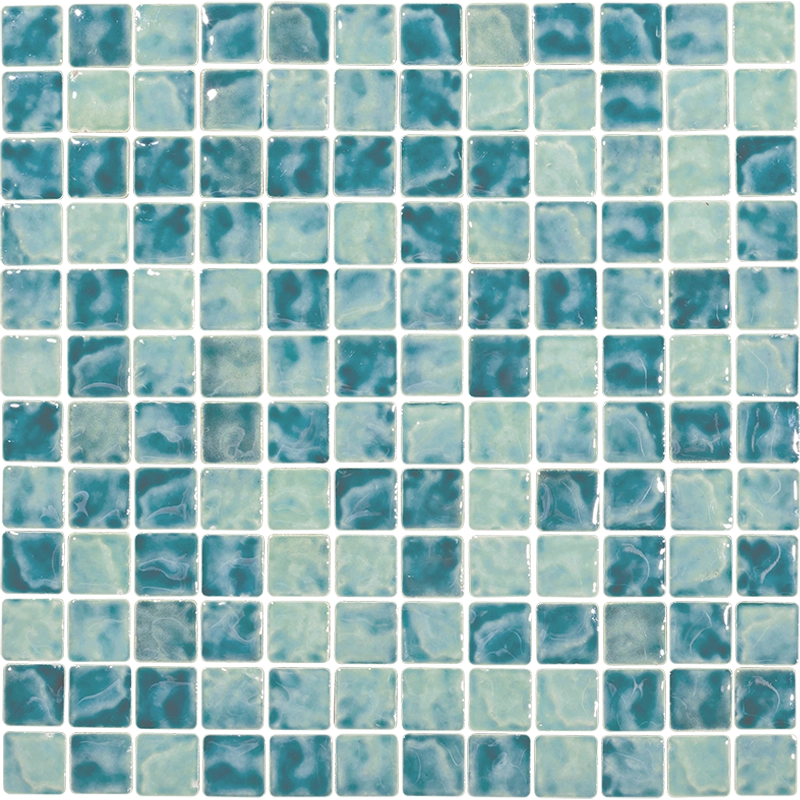 Disko Bay, Cyan Bay - 1" x 1" | NPT Porcelain Pool Tile