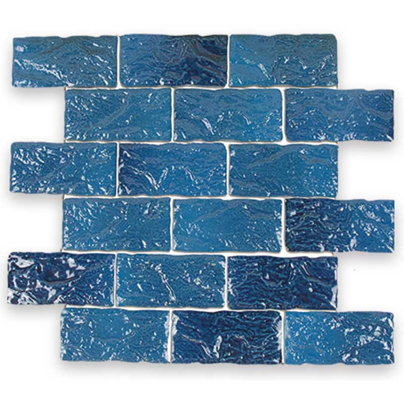 Ocean Blue Mosaic Tile | NPT Glossy Pool Tile