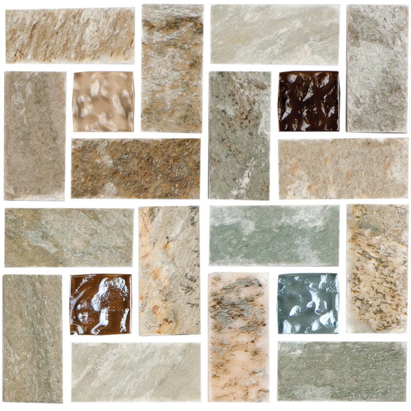 Fusion Pinwheel Mosaic Pattern | NPT Fusion Pool Tile
