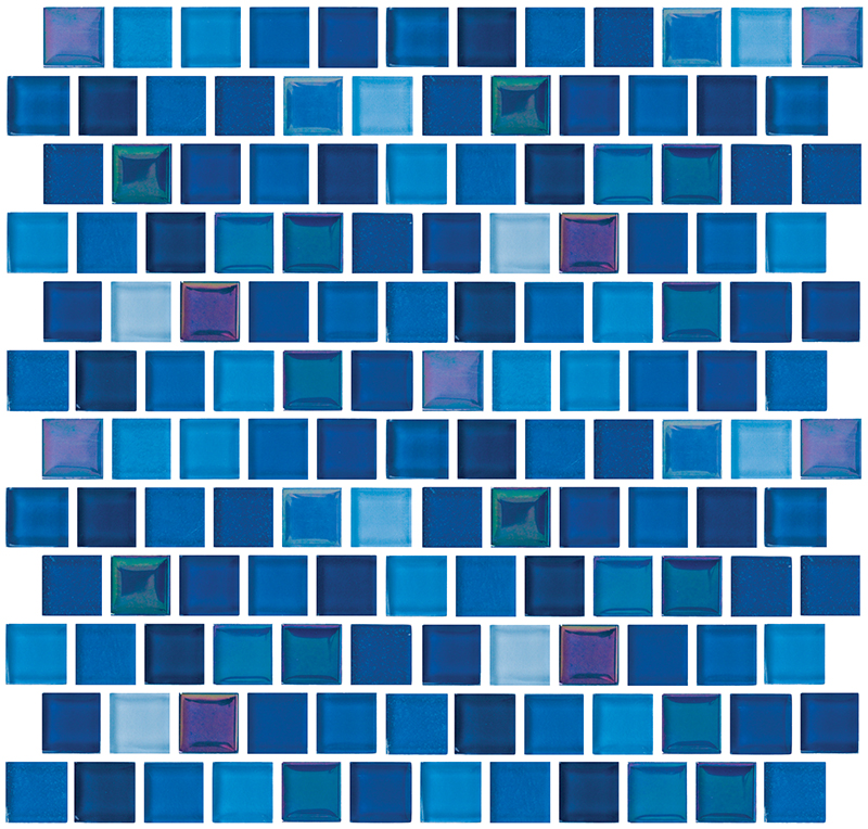 Jules Bright Cobalt Blue Blend 1" x 1" | NPT Ibiza Jules Series Tile