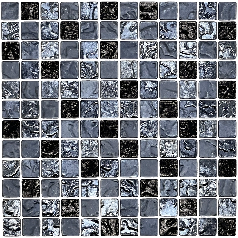 Kaikoura, Coal - 1" x 1" | NPT Glass Pool Tile