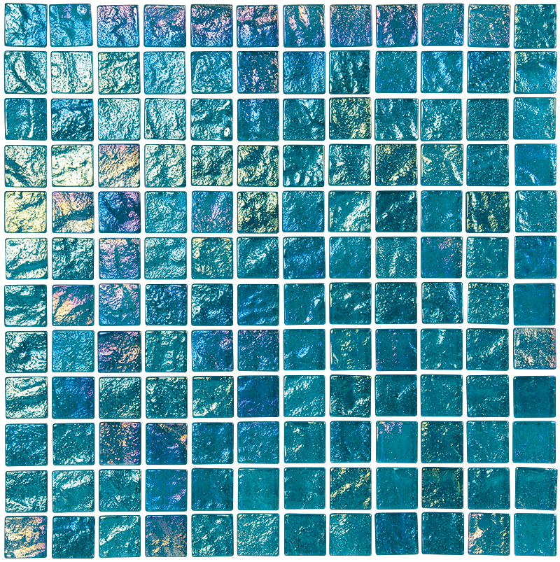 Lightwaves Aquamarine 1" x 1" | NPT Lightwaves Glass Tile