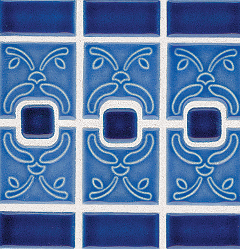 Luciana Electric Blue Border | NPT Decorative Mosaic Border Tile