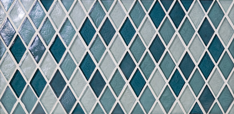 Marquise, Aqua Blend - Border | NPT Glass Pool Tile