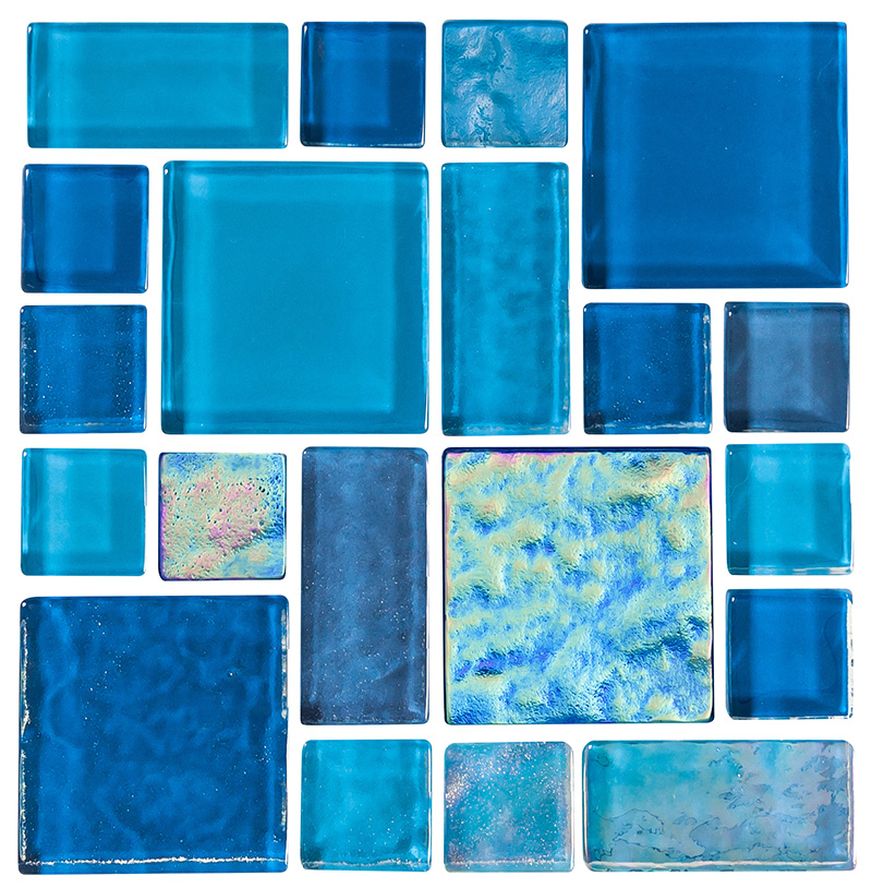 Nightlife, Ballad - Mosaic Pattern | NPT Glass Pool Tile
