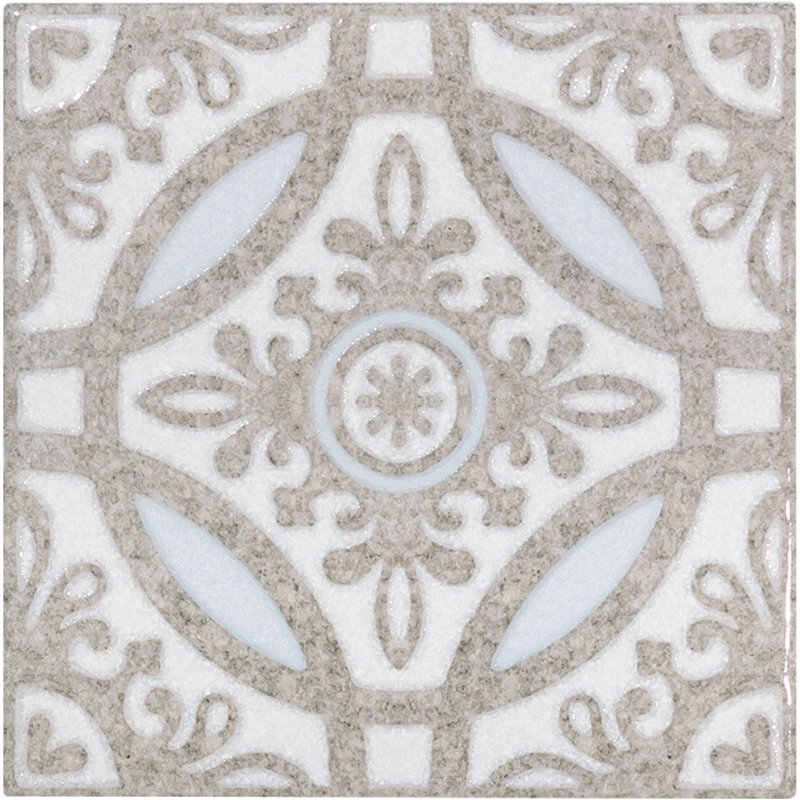 Purity, Deco Pattern - 6" x 6" | NPT Porcelain Pool Tile