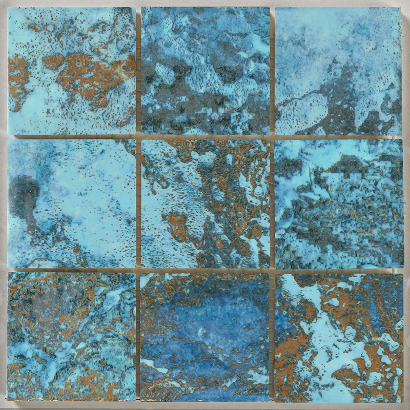 Sargasso, Aqua - 2" x 2" | NPT Glossy Pool Tile