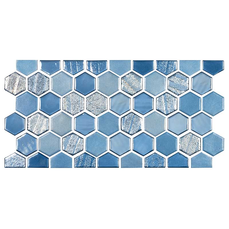 National Pool Tile Sea Glass Cobalto By DG Pool Supply