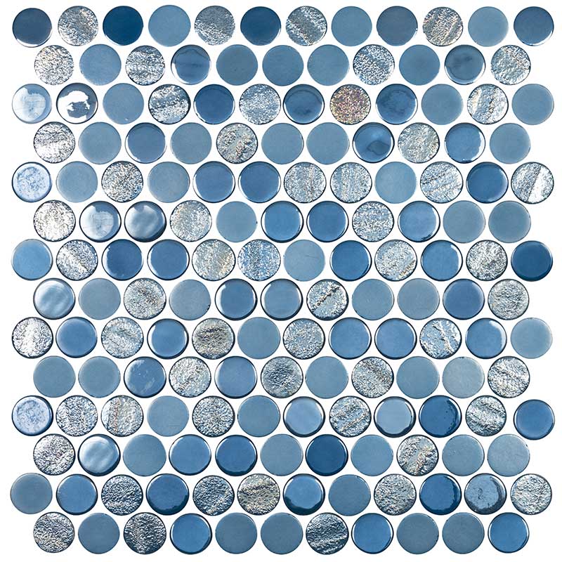 National Pool Tile Cobalto Sea Glass Hexagon