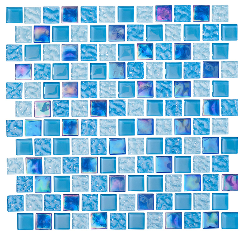 Seascape Lagoon 1" x 1" | NPT Seascape Indigo Tile