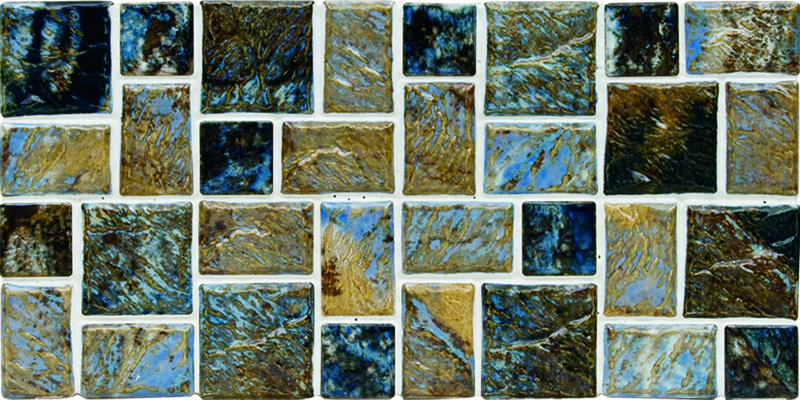 Street Random Dark Blue Mini Mosaic Pattern | NPT Street Random Tile